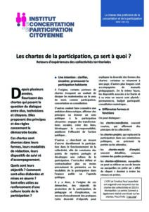 Les chartes de la participation