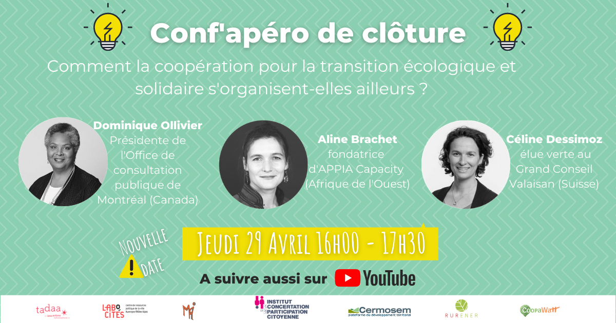 Nouvelle date pour la conf’apéro